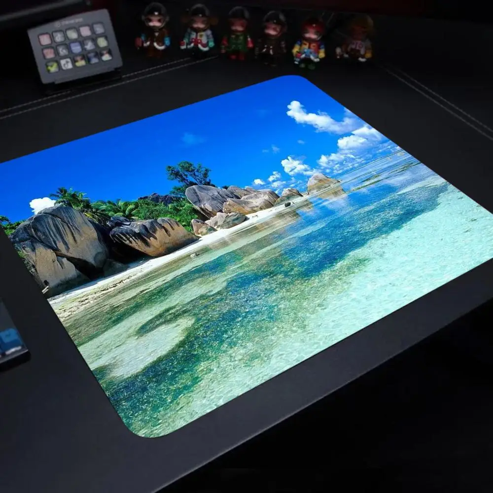 Coconut Palm Beach Cool Customized Gaming MousePads Computer Laptop Anime Mouse Mat Gamer Speed Mice Retail Mousepad HYBXAXC