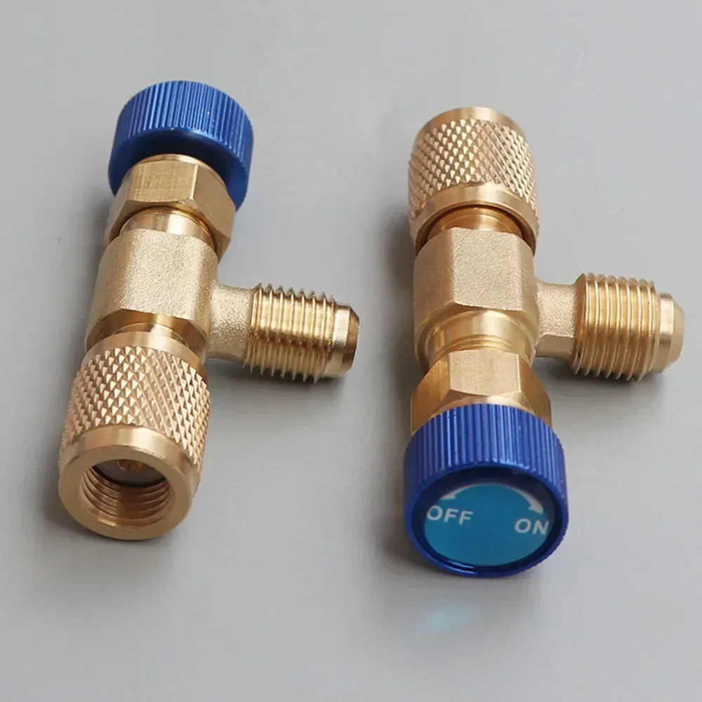 2/4/8PCS Flüssigkeit Sicherheitsventil R410A R22 Klimaanlage Kältemittel Werkzeug 1/4 "Sicherheitsadapter Klimaanlage Reparatur – Detail 9