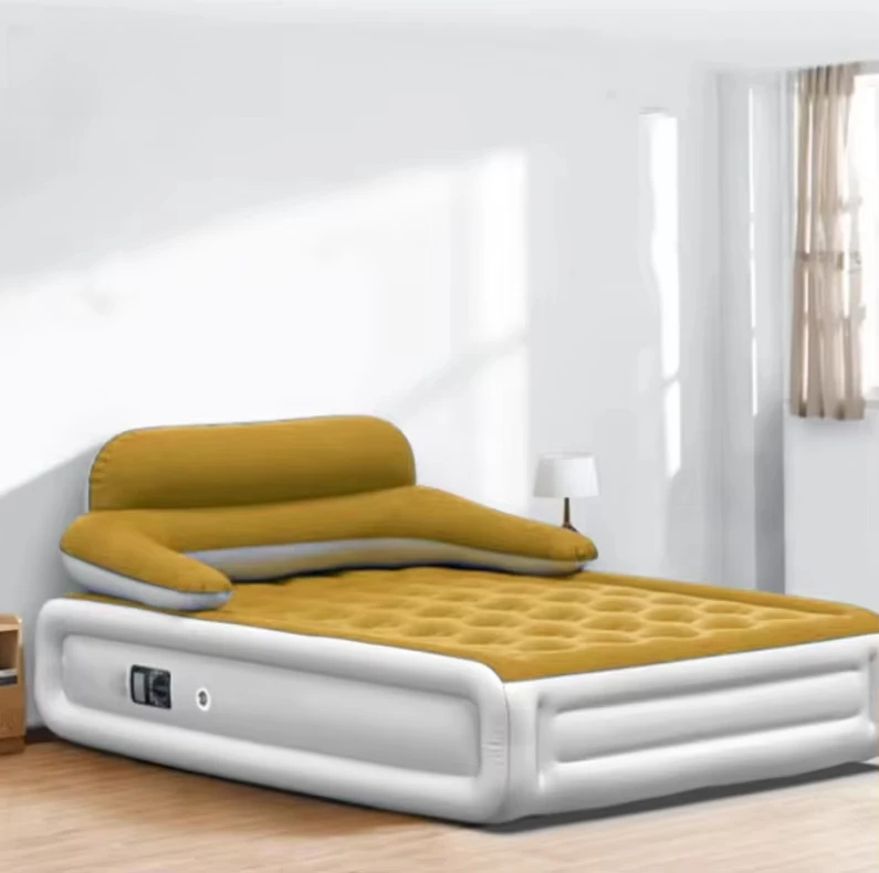 

Портативный надувной матрас современного дизайна со встроенным насосом, топпер из ПВХ, охлаждающая функция, складной для кемпинга, домашнего использования для ванных комнат