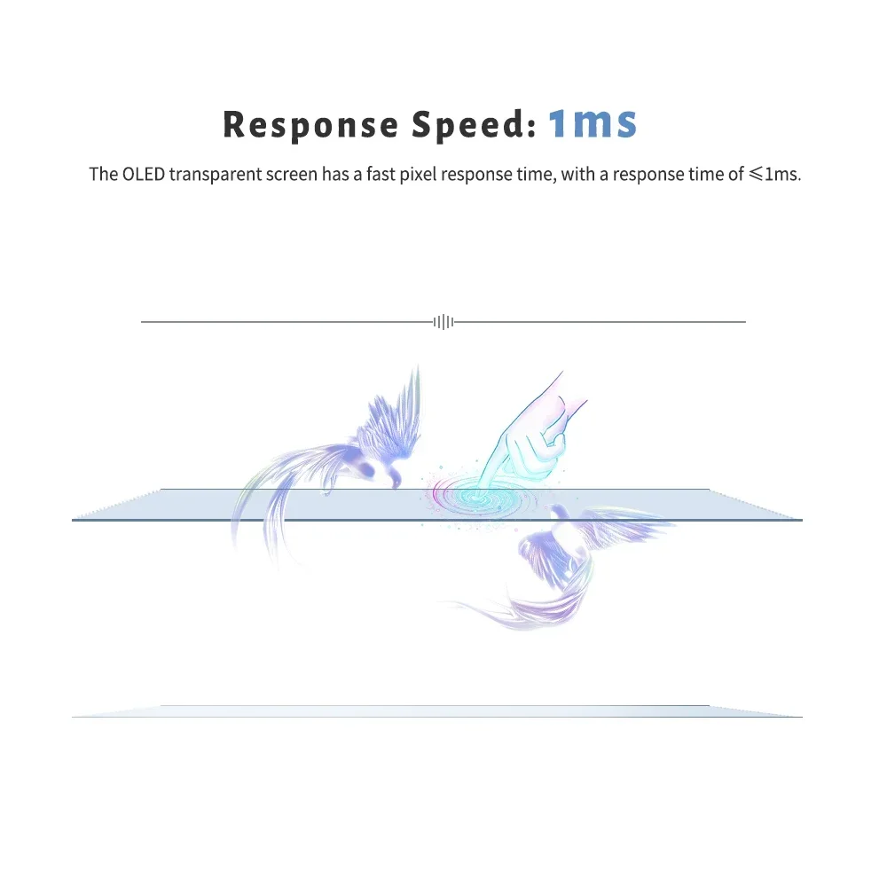 RAYBO OLED HD Transparent Screen 55inch indoor digital Android 4K display Window Facing High Brightness advertising equipment image 6