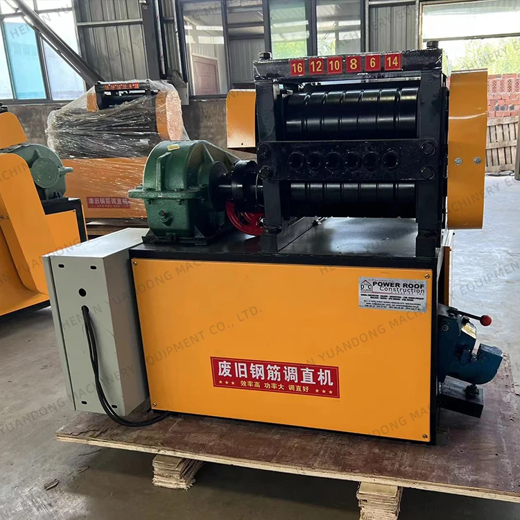 

4-25mm Wasted Steel Rebar Rod Recycling Straighter Used Scrap Steel Bar Wire Straightening Machine