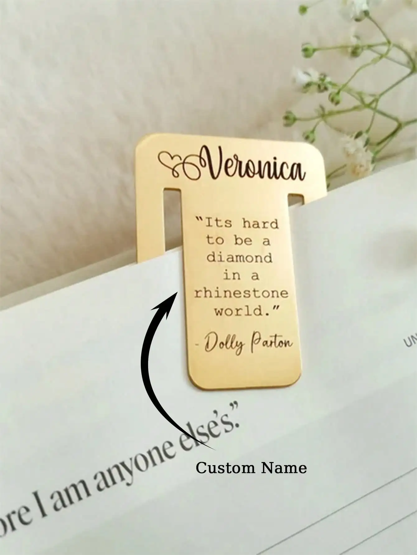 Personalized Bookmark Rectangular Stainless Steel Bookmark Custom Bookmark Custom Engraved Reading Reader Teacher Gifts For Him
