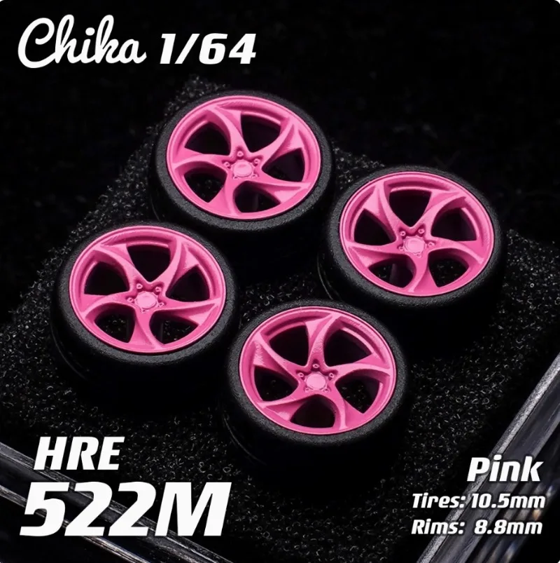 新品 1/64 HRE 522M 9.7mm/10.5mm 改造ホイールハブ 1:64 スタティックモデルカー対応 金属製 在庫あり 即日発送 男の子向けギフト