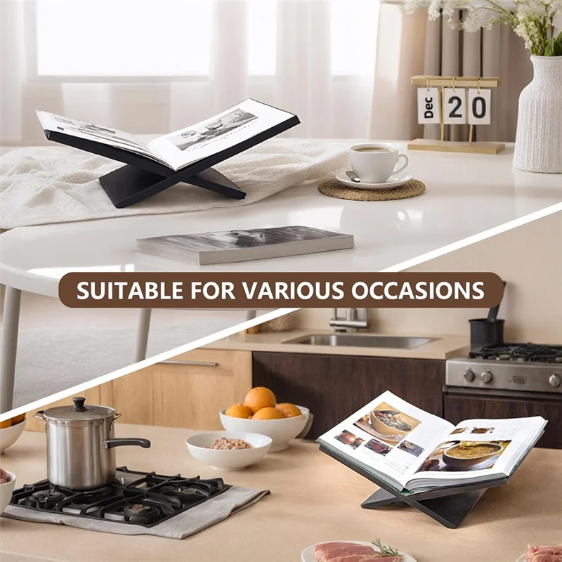 ABWZ-حامل عرض مفتوح، حامل كتب خشبي كبير، حامل طاولة القهوة، حامل خشبي للمجلات، الفن، كتاب الطبخ، الكتاب المقدس، القرآن