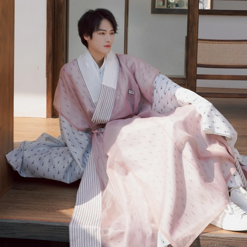 

Улучшенный женский ханьфу в стиле династии Мин, весенний плащ-халат из полиэстера, летняя новинка