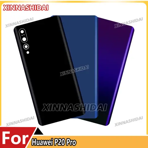 100% gloednieuwe batterij achterkant glazen cover voor Huawei P20 Pro 3D gebogen glas met 9H krasbestendige coating