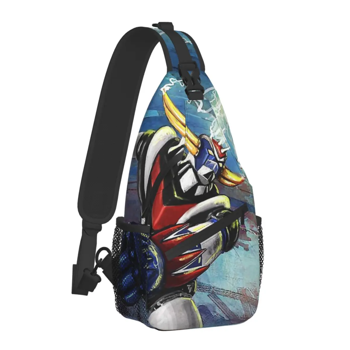 

Rome Crossbody Chest Bags UFO Robot Grendizer Pockets Travel Pack Messenger Sports Teens Shoulder Bag Unisex