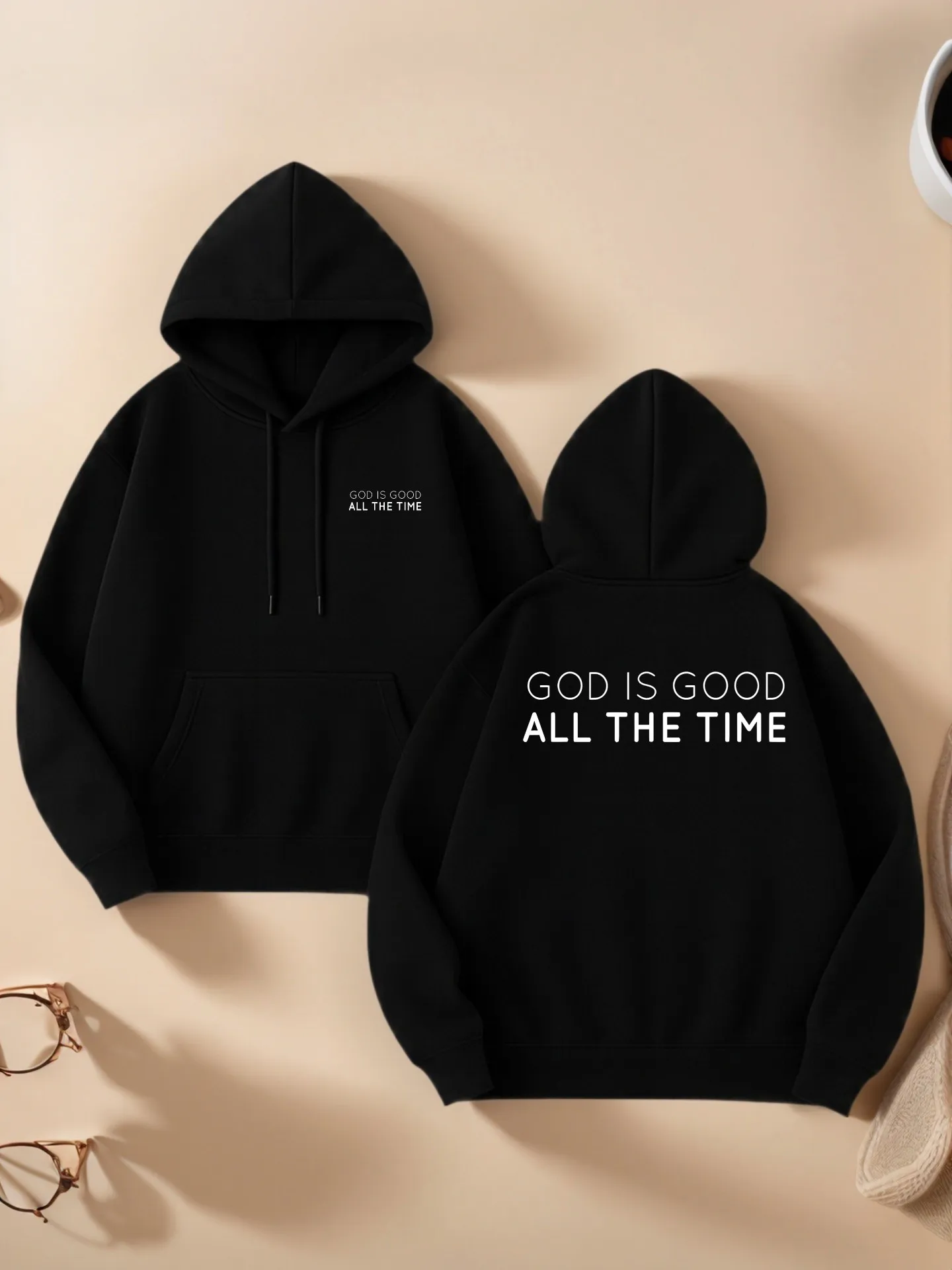 

Graphic Hoodie Women, Letter - Print, Casual Aesthetic, Fleece, Casual Everyday Wear, For Teens