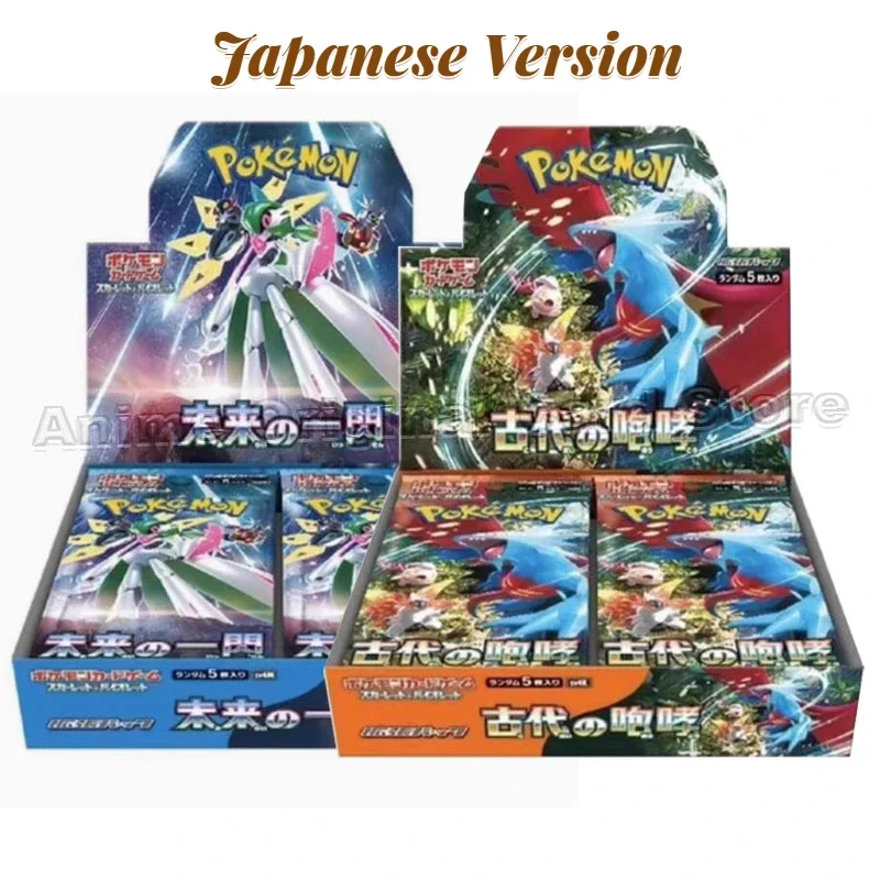 Japanese Version Original Box Pokemon PTCG SV4 Ancient Future SV4m/SV4K Box Future Flash/Ancient Roar Children's Toys