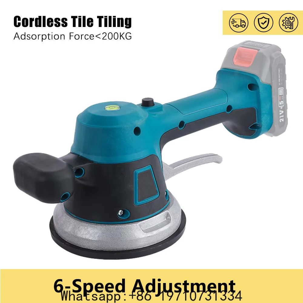 Tile Vibration Leveling Machine 6 Speed Adjustable Tile Tiling Machine Automatic Tile Leveling Absorb Power Tool For Makita 18V