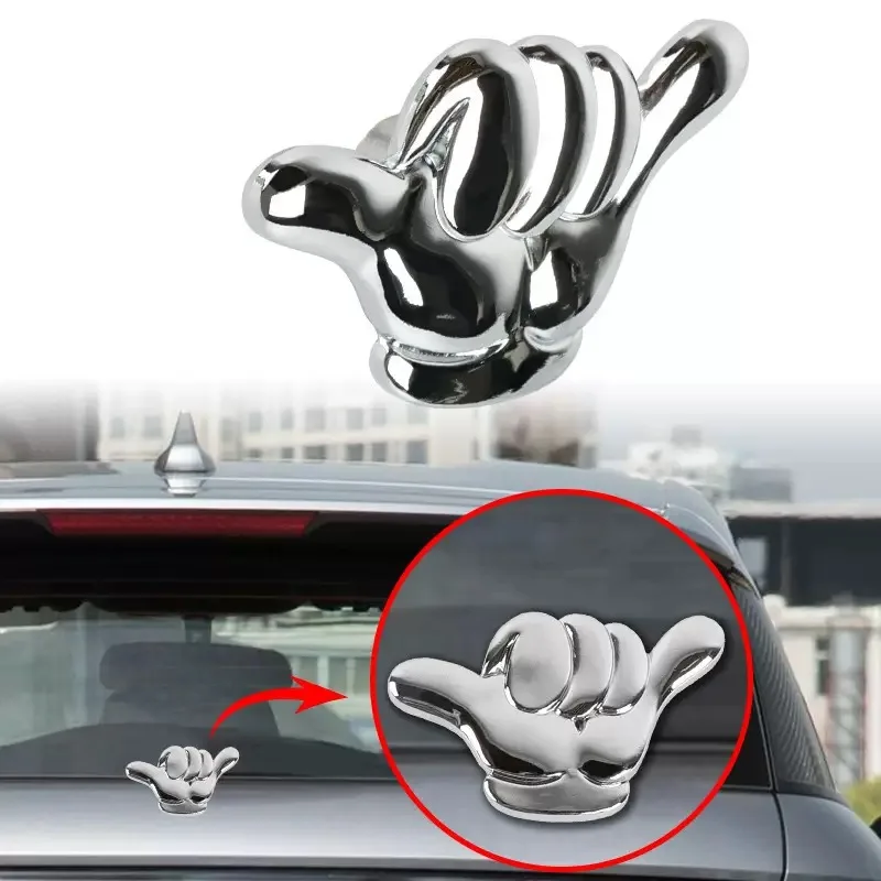 

Car wiper decorative tail cover Funny Stainless Steel Silver Car Rear Window Wiper Decoration Rear Windshield Wiper Decorations