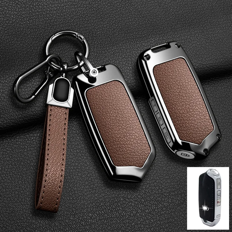 Für Kia K900 Stinger 2017 2018 2019 2020 Zink-legierung 4 Tasten Auto Smart Remote Key Case Abdeckung Shell Schlüsselbund schützen Zubehör – Detail 19