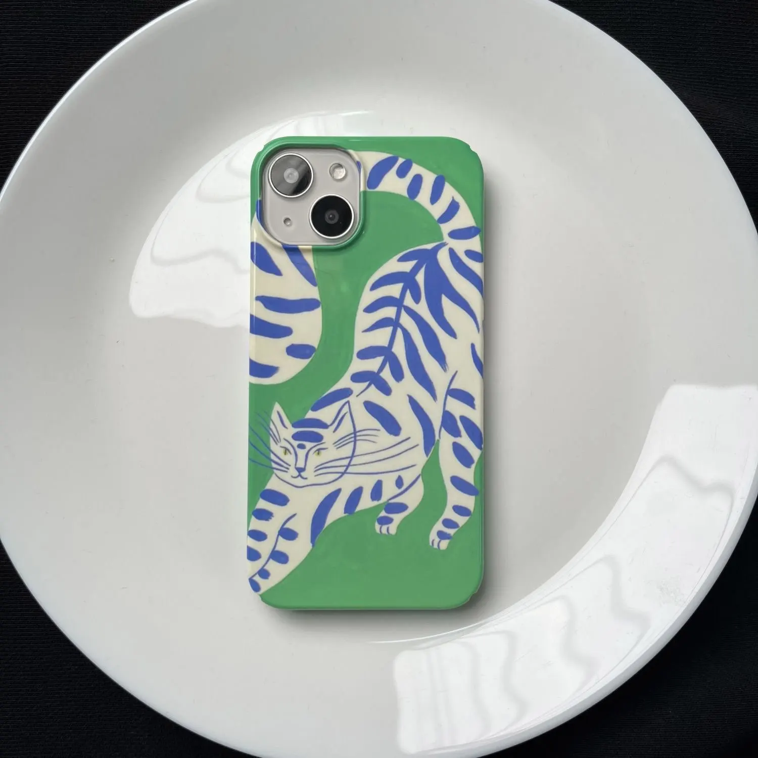 Чехол для телефона insRetro White Tiger для iPhone 17, 16, 15, 14, 13, 12, 11 Air Pro Max X XS XR XSMax 7, 8 Plus, глянцевая пленка, жесткий чехол из ПК