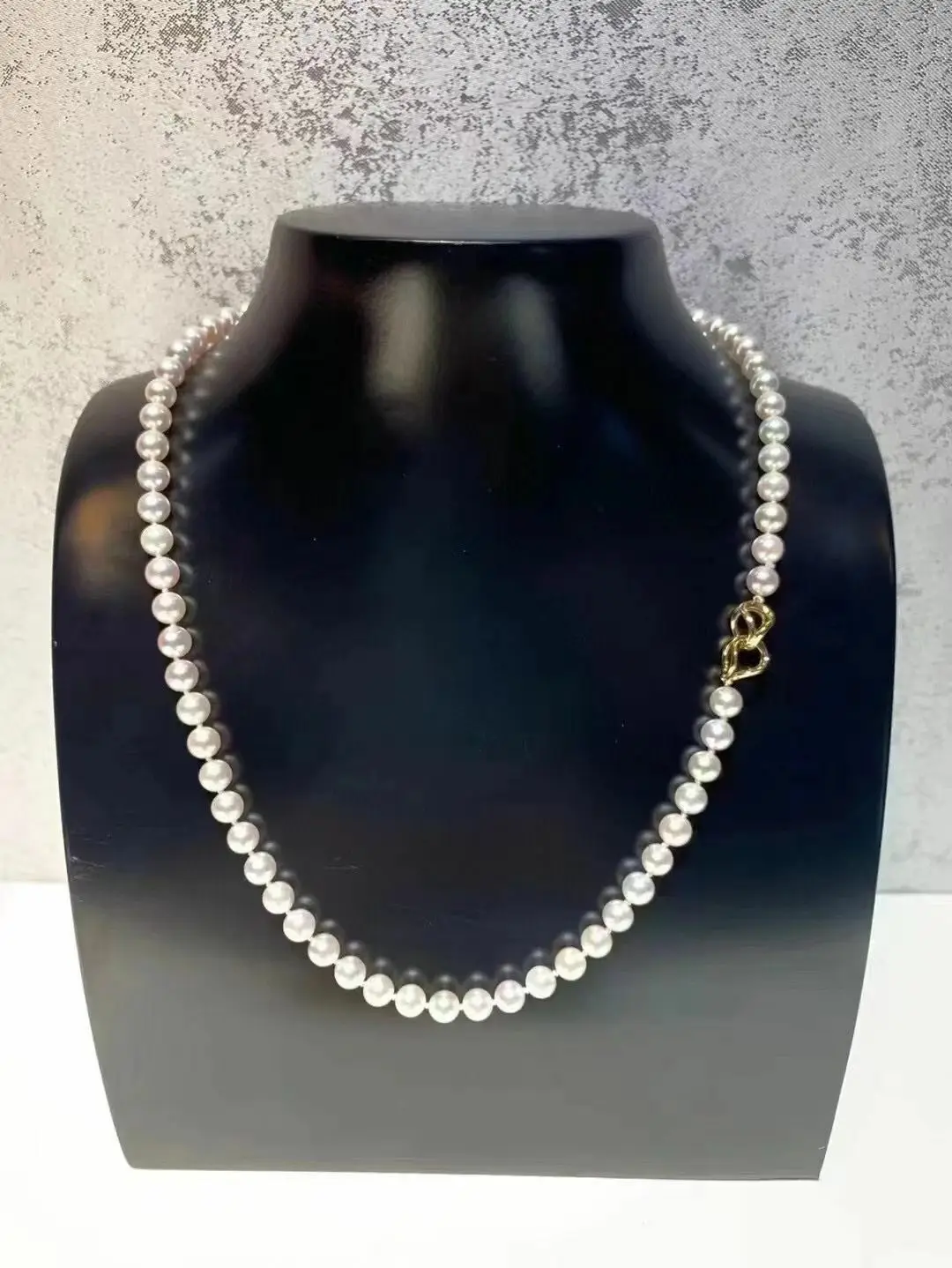 Gorgeous 9-10mm 8-9mm South Sea Round White Pearl Necklace 18