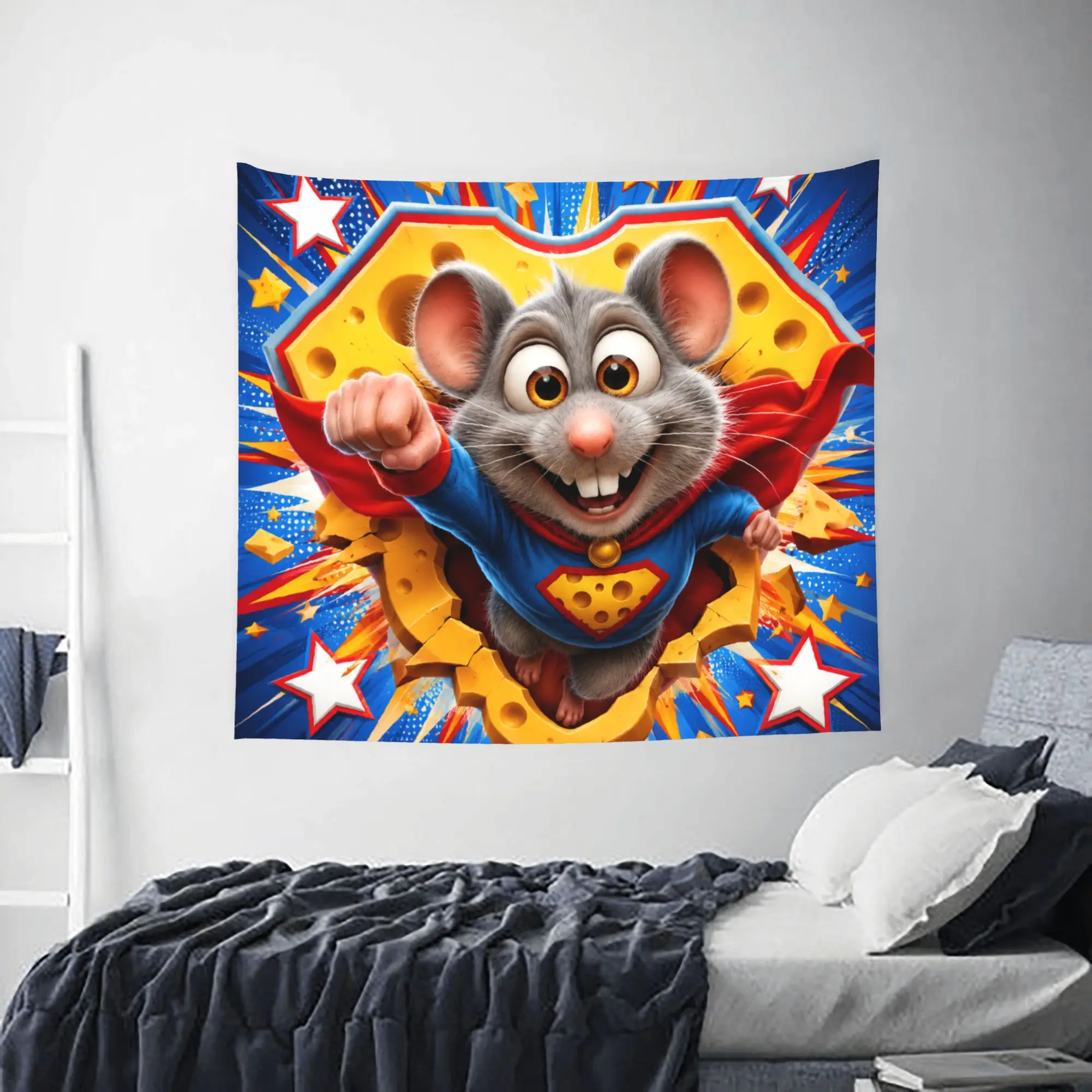 Cute hamster theme Customized Tapestry  Wall Hanging Blanket Tapestry Home Decor Items Wall Decorations