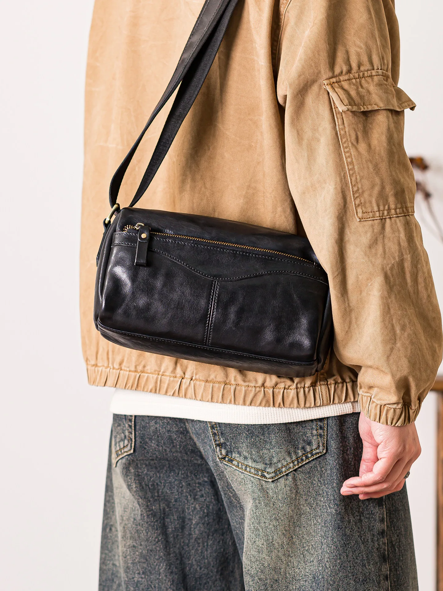 PNDME organizers handmade vintage genuine leather men's shoulder bag casual commuting luxury real cow leather work messenger bag