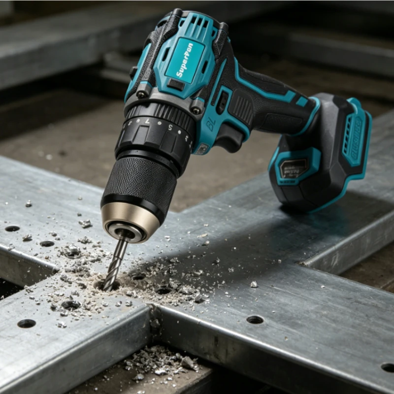 

Беспроводная бесщеточная ударная дрель SuperPan, для аккумуляторов DeWalt/Makita/Milwaukee, профессиональный электроинструмент, только инструмент