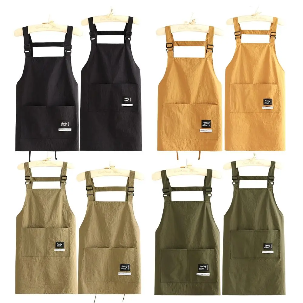 

New Professional Barber Apron Breathable 2 Sizes Cooking Aprons Large Pocket Waterproof Working Clothes for Hairdressing