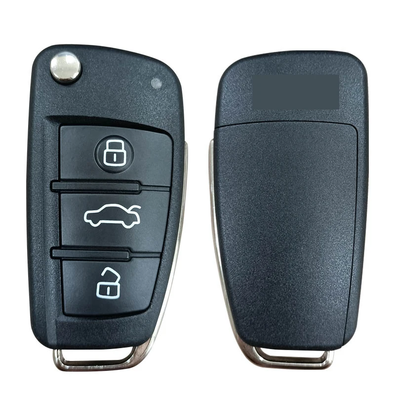 CN008025 Aftermarket 3 Buttons Flip Remote Key For Audi A1 Q3 433mhz ID48 Chip FCCID 8X0 837 220 D