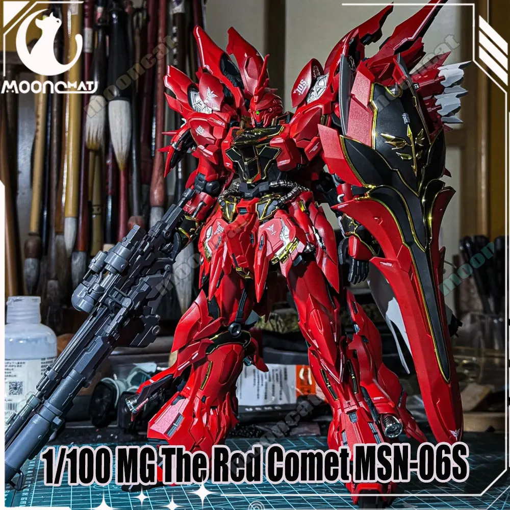 

1/100 MSN-06S The Red Comet Assembly Model Kit Comet Technology Action Figure Mecha Statue Collection Toys Kids Birthday Gift