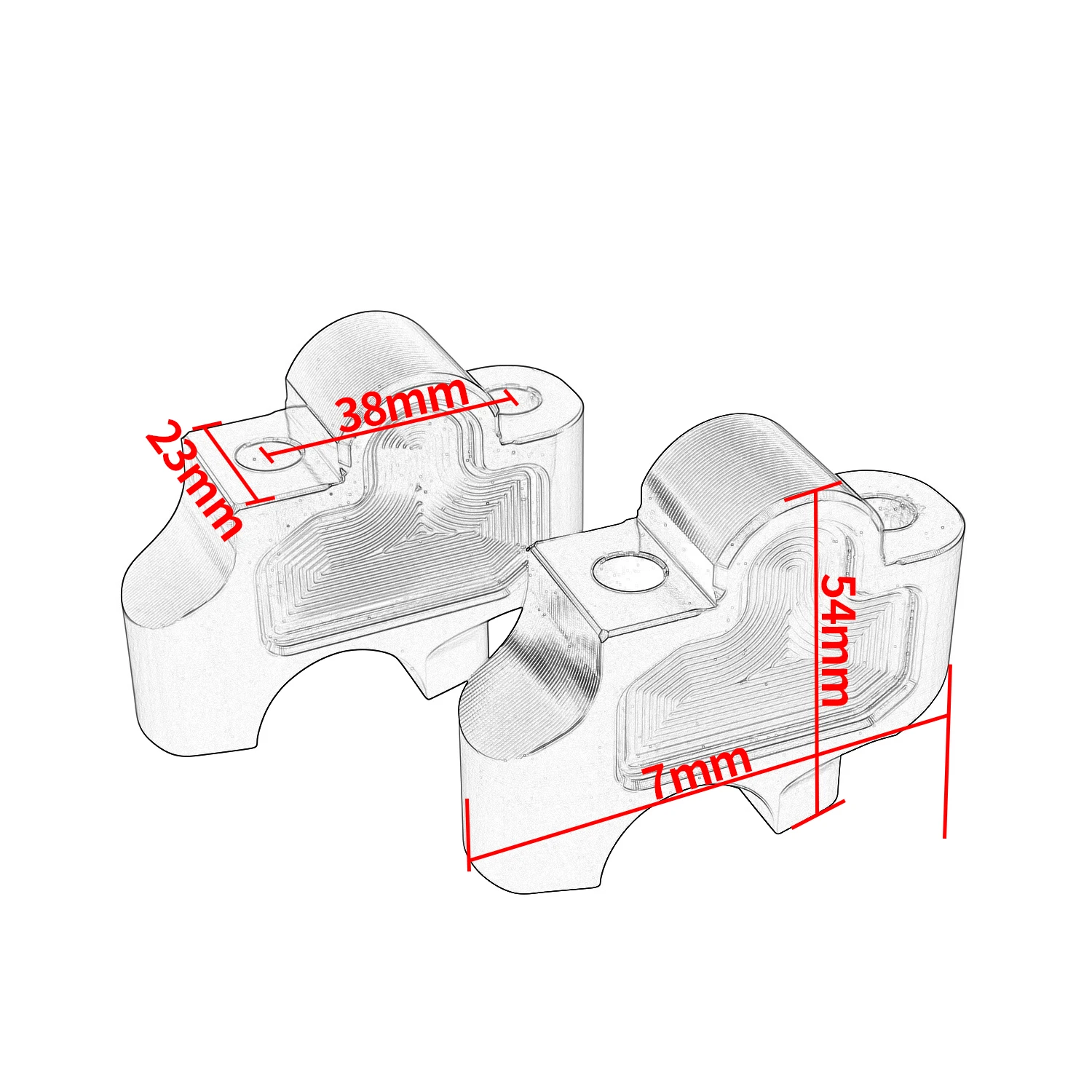 CMX300 CMX500 CMX1100 Handlebar Riser Handle Bar Mount Clamp Adapter For Honda Rebel CM CMX 300 500 1100 Motorcycle Accessories