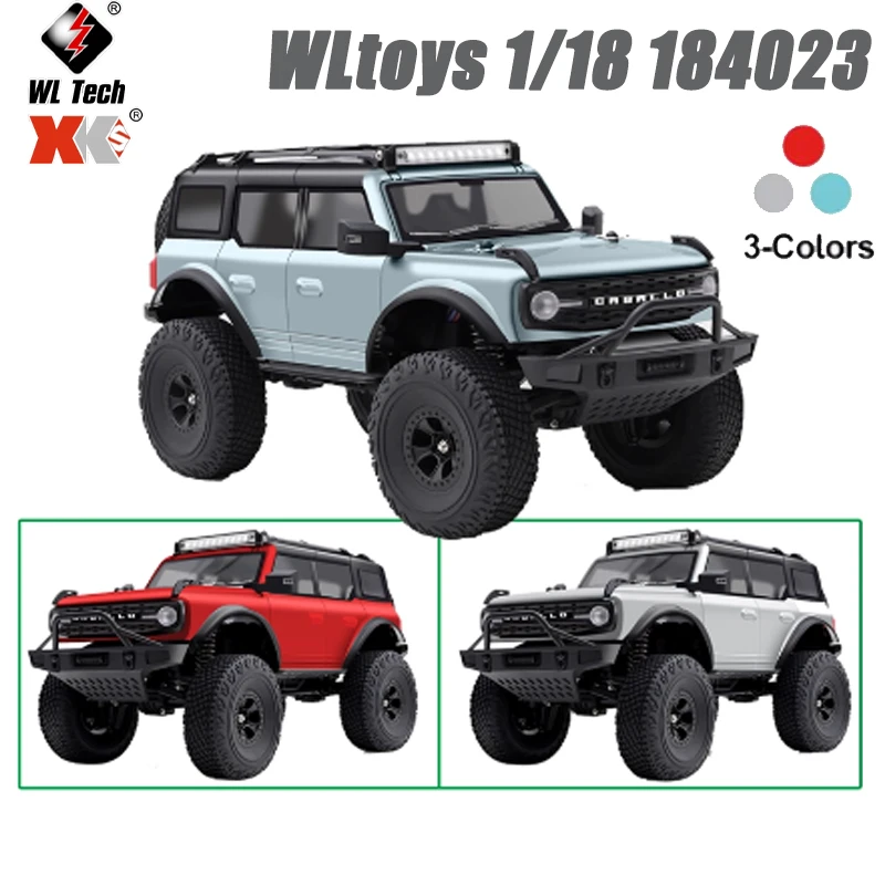 WLtoys 184023 1/18 Professional RC Car Off Road 4x4 Mechanical Gear Shifting Switch Between Low And High Speed Climbing Car Toy