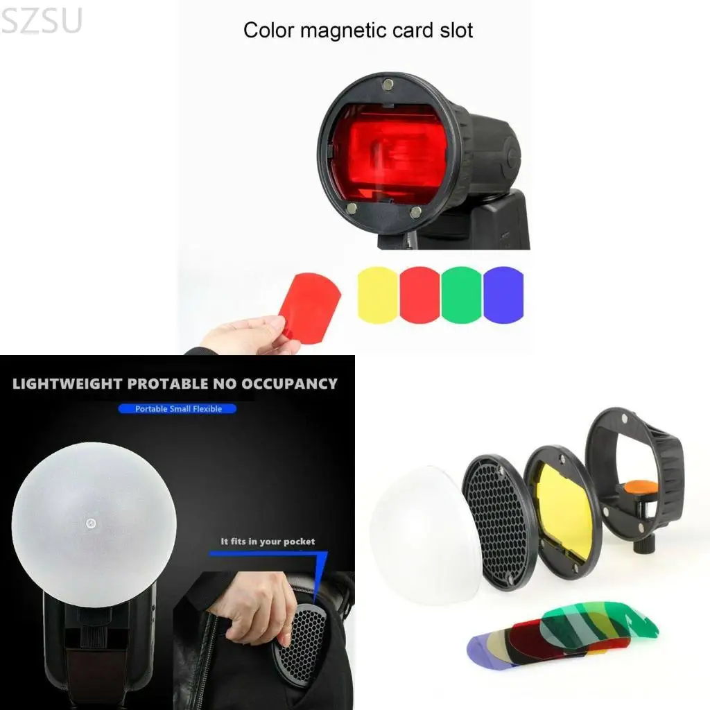 

SZSU Универсальный адаптер с магнитным креплением Магнитная вспышка для управления вспышкой Honeycomb