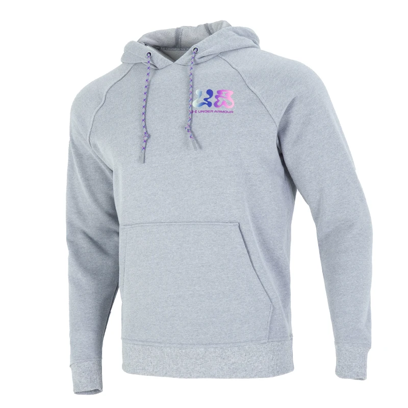 

Underarmour)/Uaelevated Terry Sweatshirt Men's Printed Loose Sportswear Casual Training Breathable Pullover 1373844-035