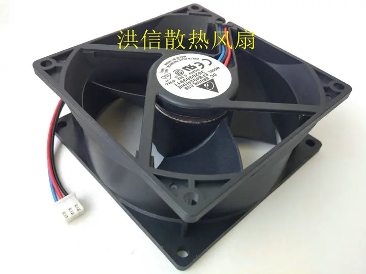 

Delta Electronics EFB0924HHE BR00 90x90x38mm 3-Wire 90mm Cooling Fan DC 24V 0.30A for Electronics