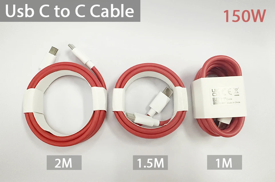 Oneplus 13 12 11 Cable Original 150W 100W 80W Supervooc 2.0 Warp