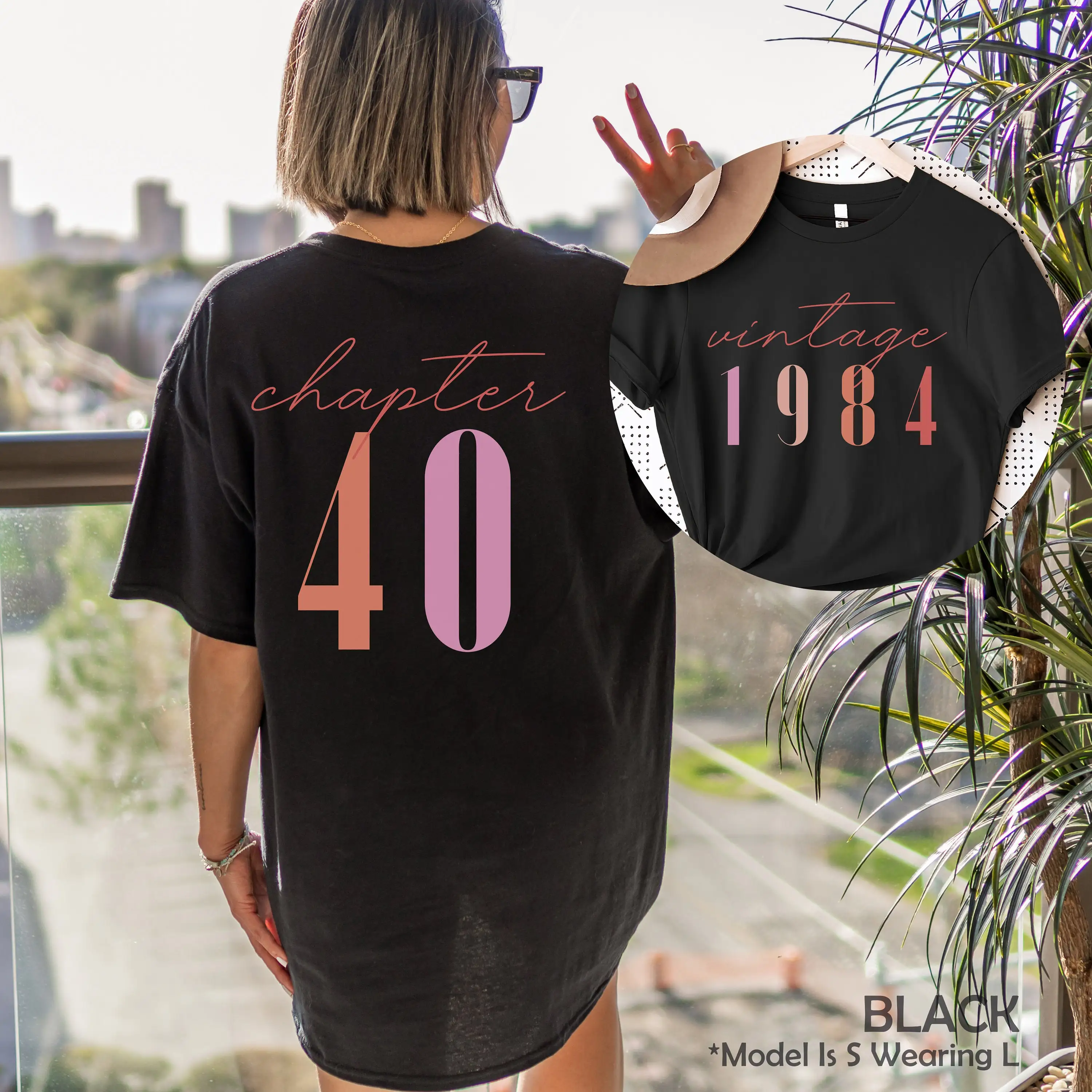 Custom In My Forties Era Shirt Personalized 40th Birthday Custom Funny Birthday Gift Fortieth Birthday T-Shirt