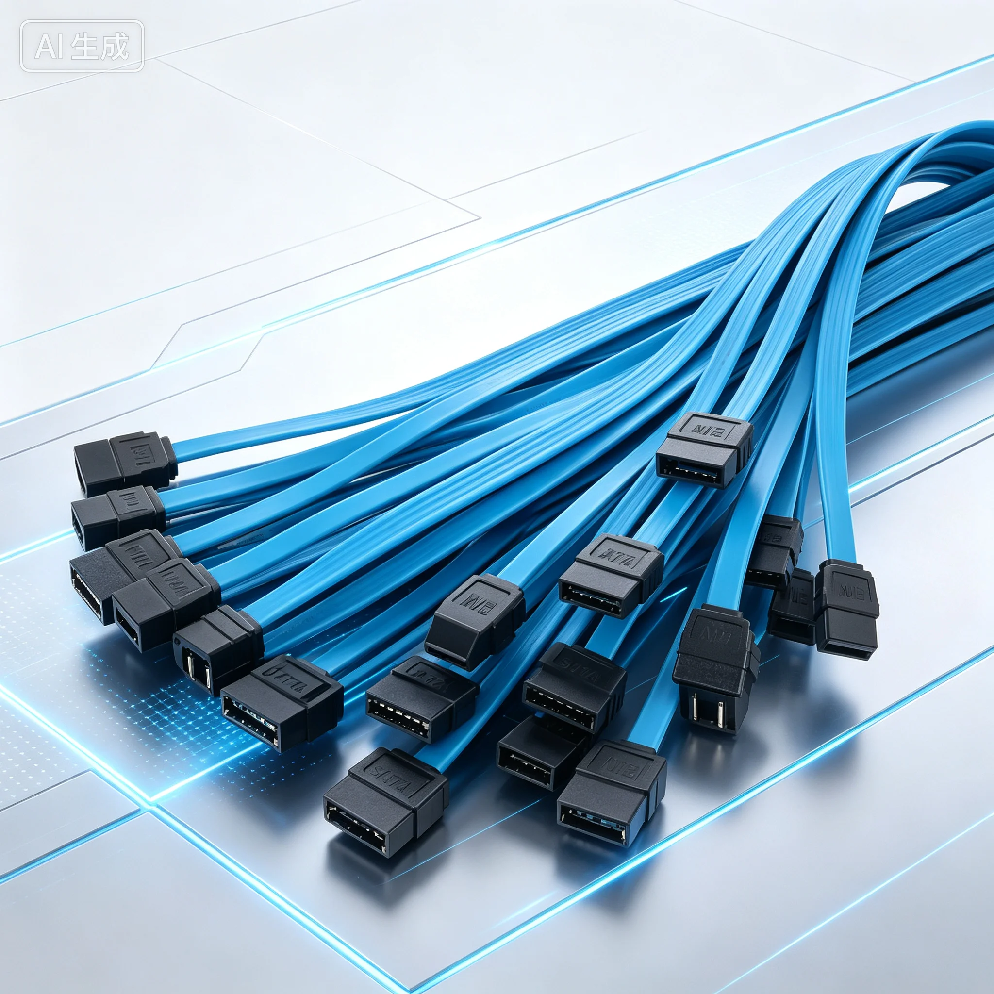 10pcs SATA 3.0 6Gbps Cable For Dell Straight End Short Optical Drive Hard Disk Data Cable New