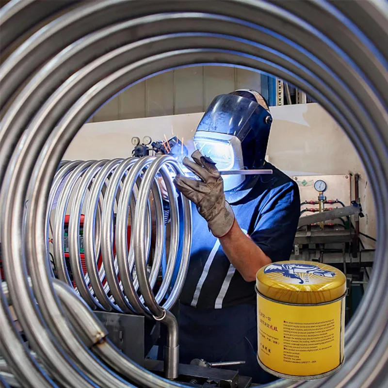 180g/200g Welding Anti Clogging Gel Non-Toxic Paste Prevents Slag Adhesion, Extends Nozzle Life for MIG/TIG Welding Gold Met Can