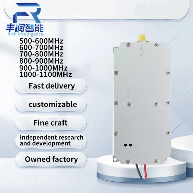 50W 300-400MHZ 500-600MHZ 600-700MHZ 700-800MHZ 800-900MHZ 700-1000MHZ 200-300 POWERAMPLIFIER NOISE GENERATOR Module FPV