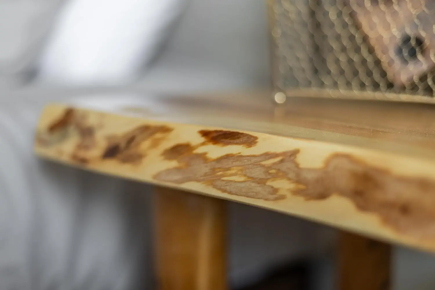 Srl rústica log mesa final, pinho e cedro, pequena mesa final interior, mesa final de madeira, lâmpada mesa, mesa de planta, noite Stand