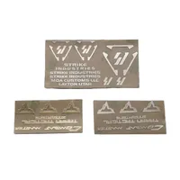 1PC Glock G17/G18/G19 Tactical Attached TTI/SI Metal Sticker Toy Gun Decorative Modification Accessories