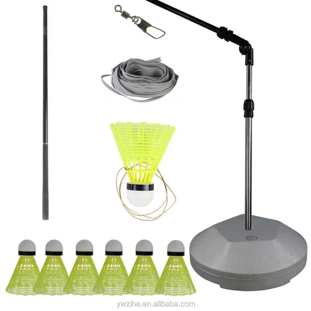 Professional Badminton Trainer Robot Stretch Badminton Racket Training Device Tools Exercise Self-study Practice Machine Rebound