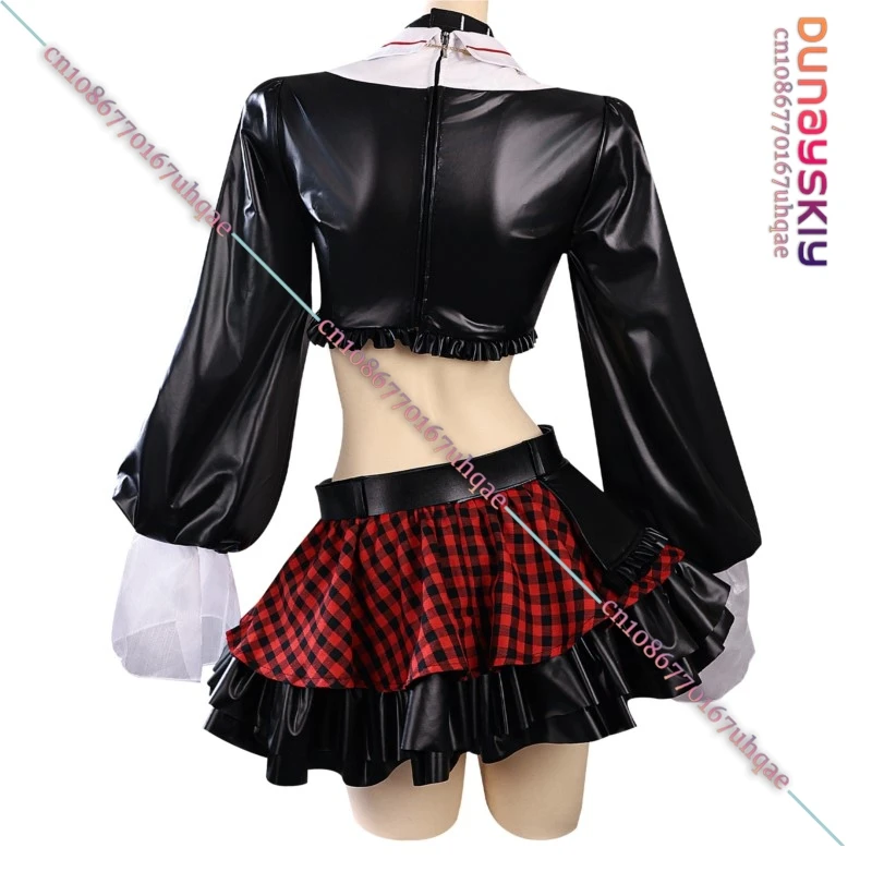 {SAIKOU}Anime Asuka Cosplay Gothic Punk Costume Women Y2K Girl Tutu Skirts Wig Full Set Accessory Halloween Disguise Lolita