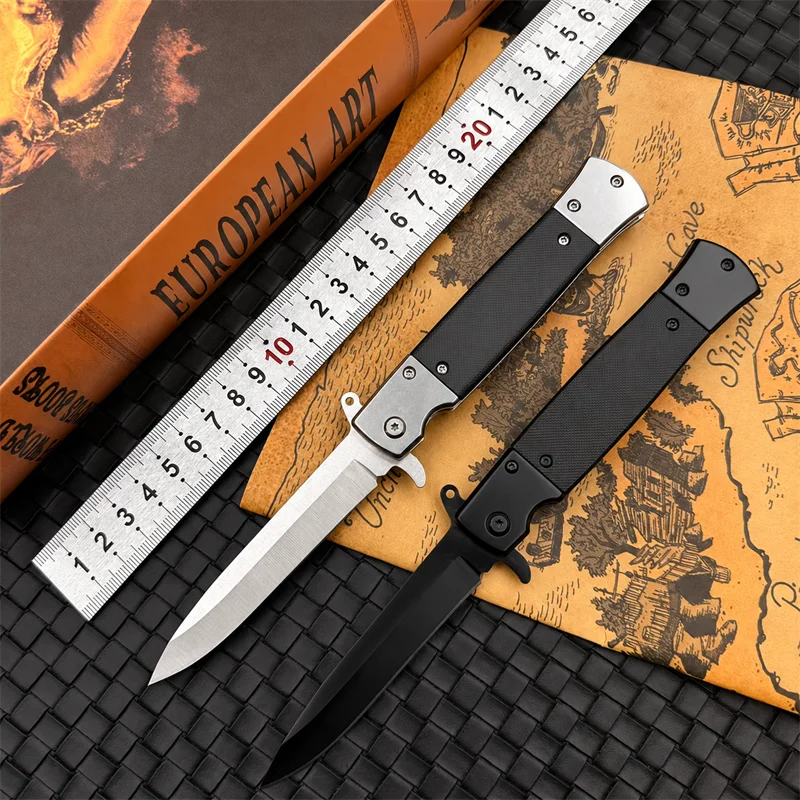 Outdoor Portable Folding Knife  Stainless Steel Knife EDC camping hiking fishing knife