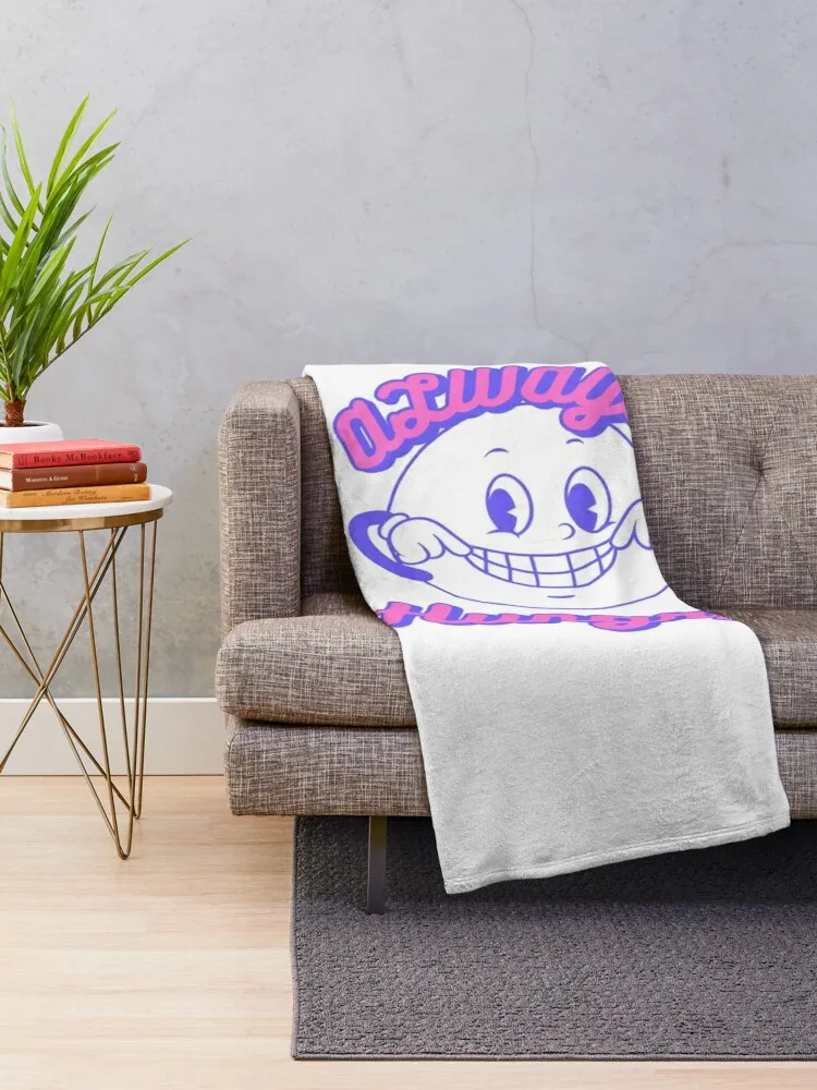 Always Hungry T-shirt Throw Blanket Large Summer Beddings anime Vintage Blankets