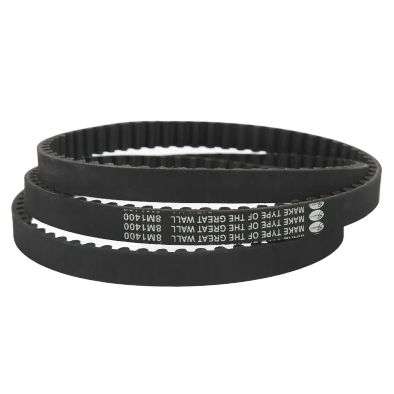 Drive Belt 1400mm Perimeter 13mm Width 8mm Tooth Spacing Rubber Synchronous Belt For Folding Bike