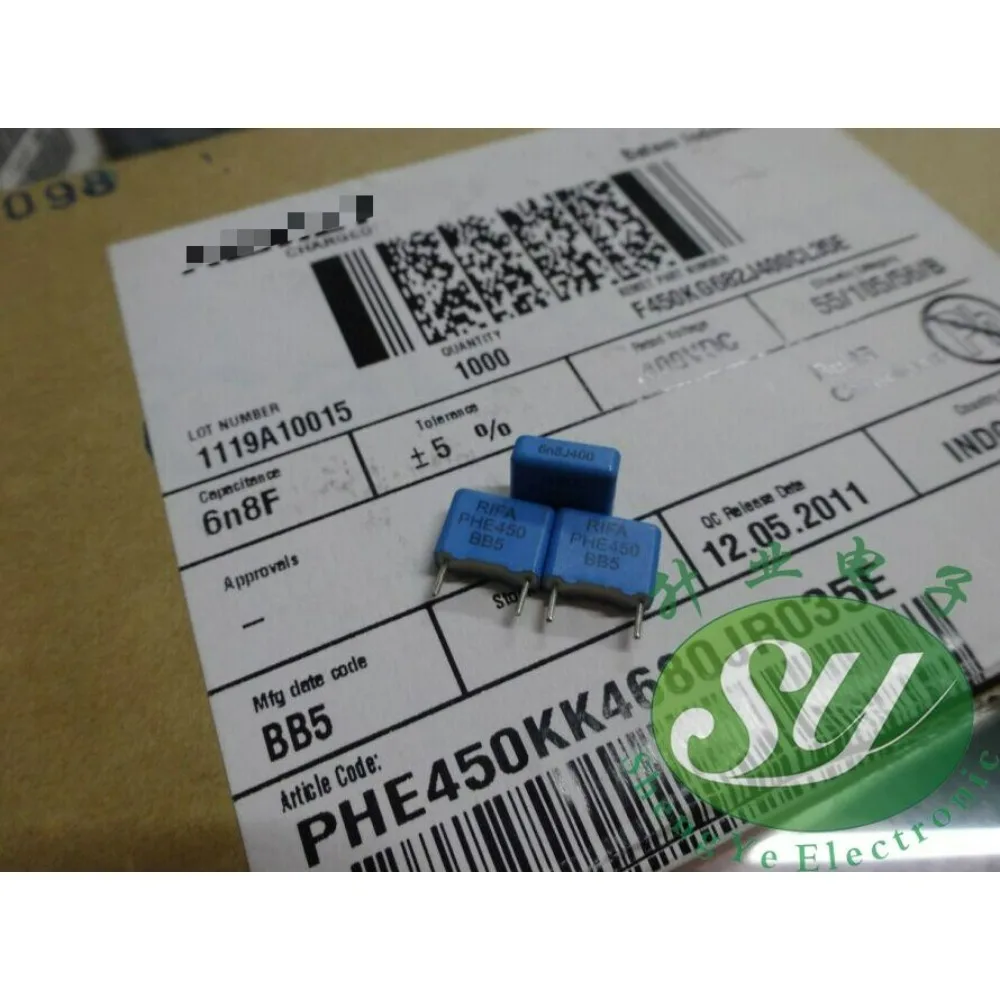 

20PCS RIFA PHE450 0.0068uf/400v 6.8nf 6n8 6800pf 682 brand new 8mm film capacitor