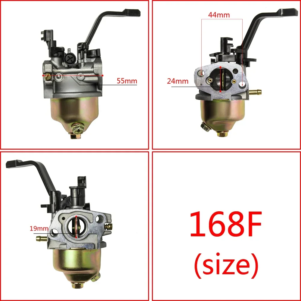 High quality Carburetor for 2KW-3KW GX160 GX200 gasoline Generator, 2.2KVA 5.5HP 6.5HP 168F Generator Carburetor