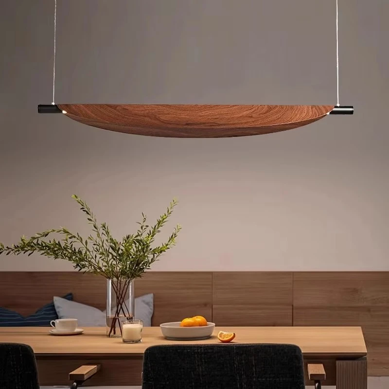 

Japanese Style Led Pendant Light Retro Restaurant Chandelier Kitchen Bar Imitation Wood Lamps Home Decoration Lighting Fixtures