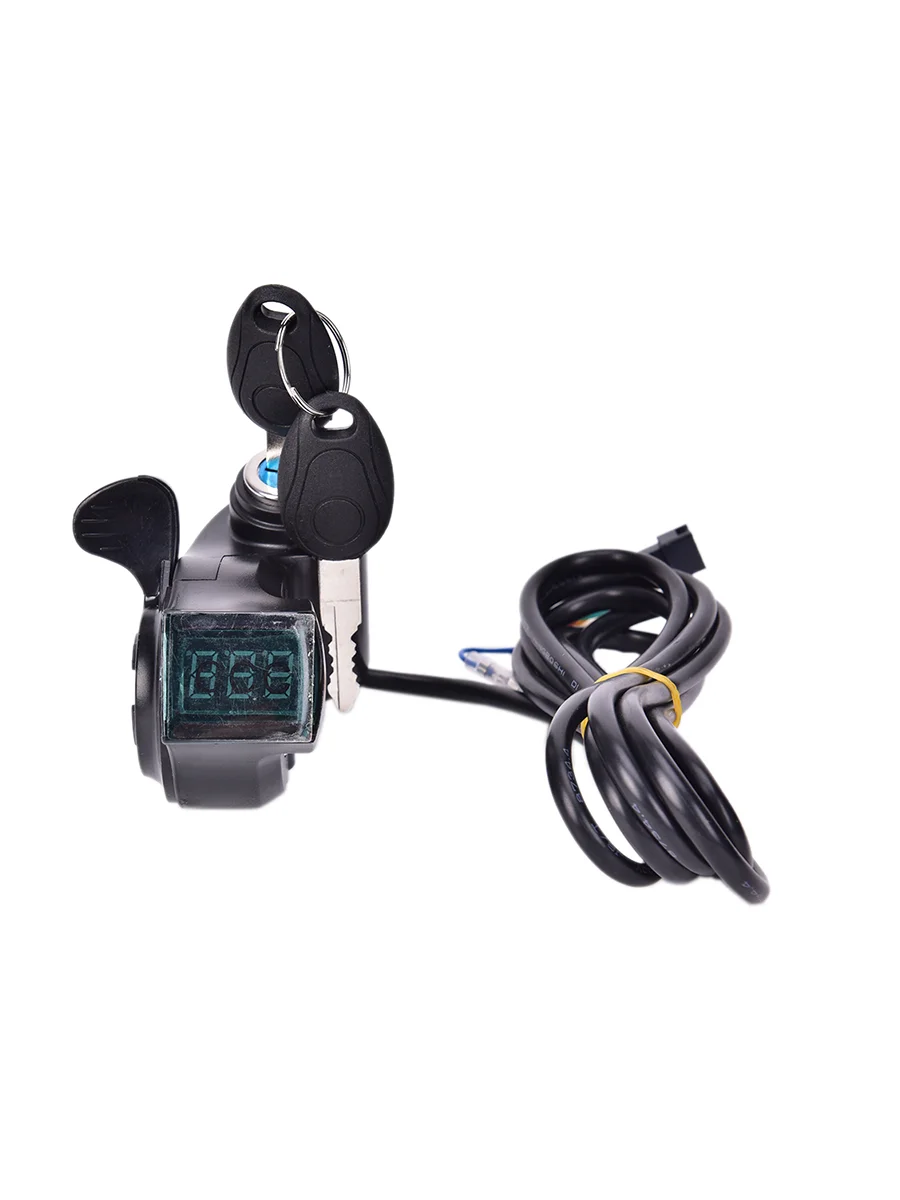 AliExpress Gmarty 1Pc Electric Bicycle Finger Thumb Throttle With Power Switch LCD Display Switch Handlebar Grips E-Bike Scooter Accessories