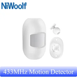 Detector de movimiento inalámbrico, Sensor infrarrojo de 433MHz, detectores PIR tipo 1527 para sistema de alarma de seguridad para el hogar inteligente