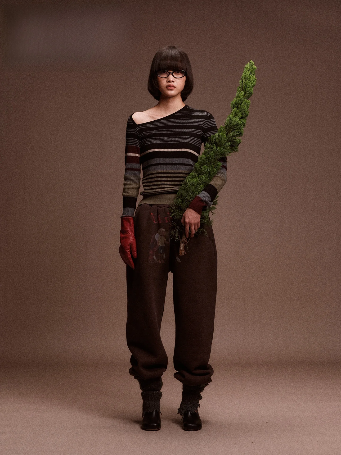 

Винтажный женский приталенный шерстяной свитер в полоску с длинными рукавами и перекрестными плечами, укороченный, модный, для ношения под одеждой, MagiSaid