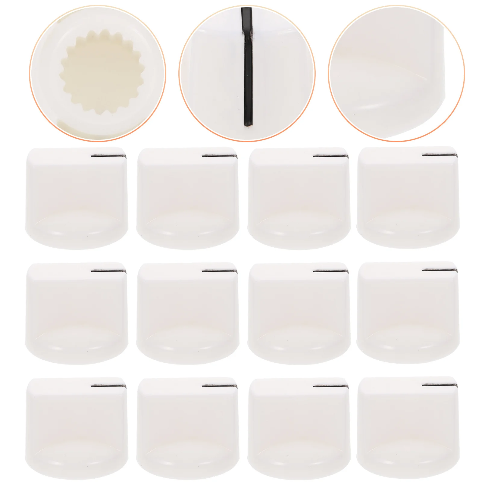 

12Pcs Electric Guitar Potentiometer Knobs Durable Volume Control Caps Replacement Anti-Corrosive Instrument Accessories