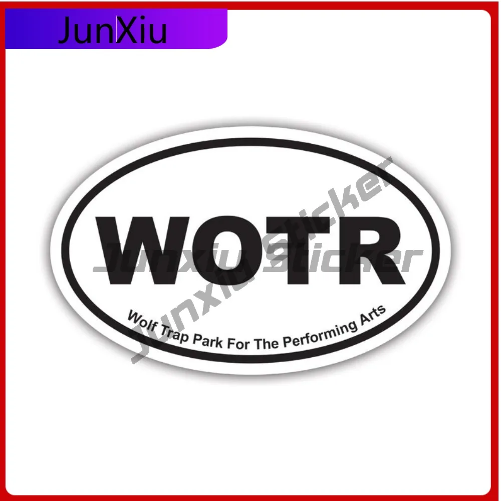 

Creative 3d Cartoon Wolf Trap Park For The Performing Arts Wotr Oval Sticker Decal American Made Uv Protected Explore Travel