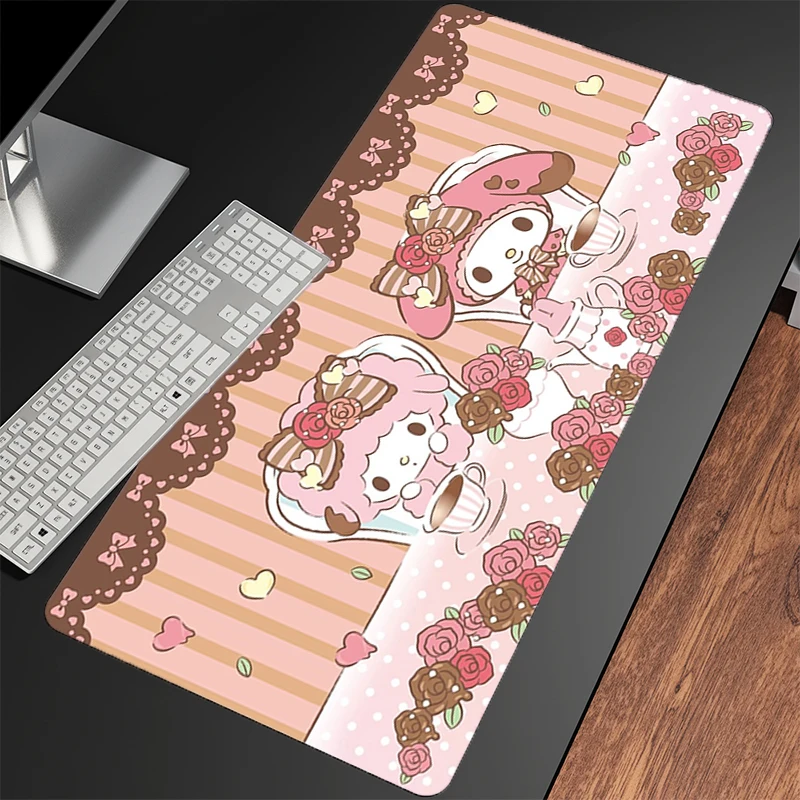 Anime Computer Mouse Pad My Melody For Best Gift  XXL Gamer Mouse Pads Gaming Mousepad Soft Desk Mause Pad Keyboard Mouse Carpet